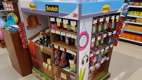 3M Kroger 'Back to Campus' Pallet Display